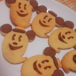 ハロウィンに☆おばけミッキークッキー